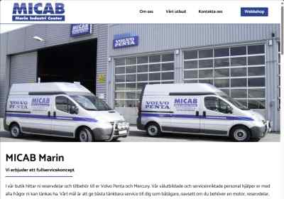 MICAB Marin – complete website in WordPress