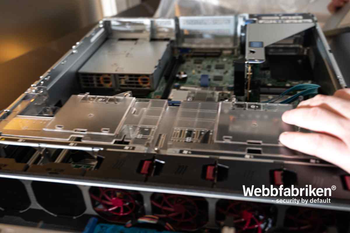Image of an Enterprise server used by Webbfabriken® customers